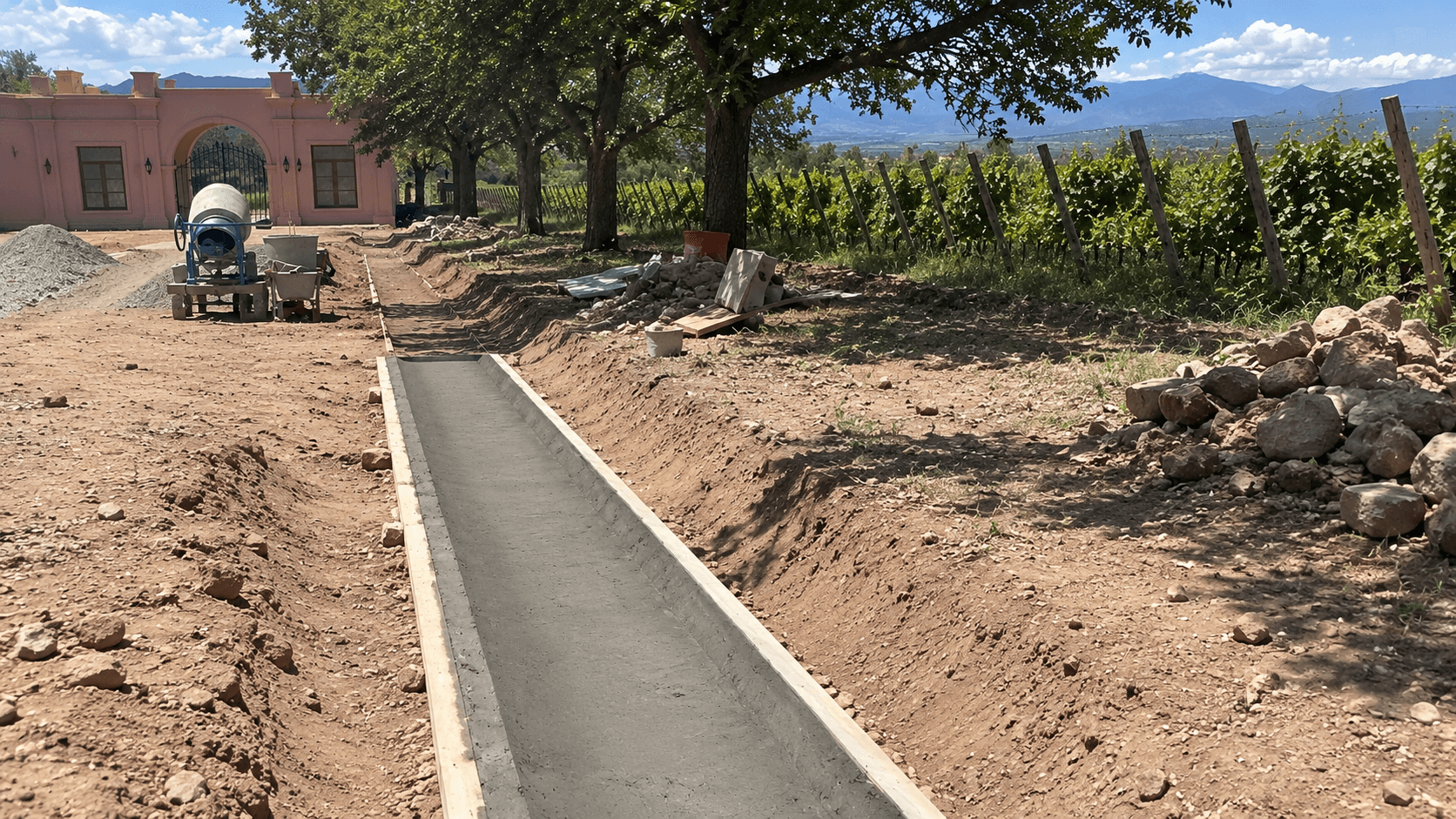 Obra civil, Obra en ejecución
